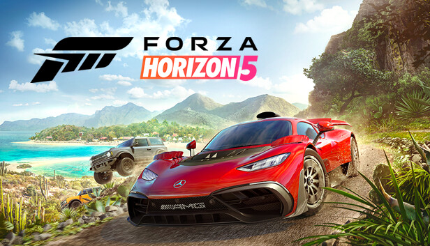 Forza Horizon 5 — a bright supercar on the open road